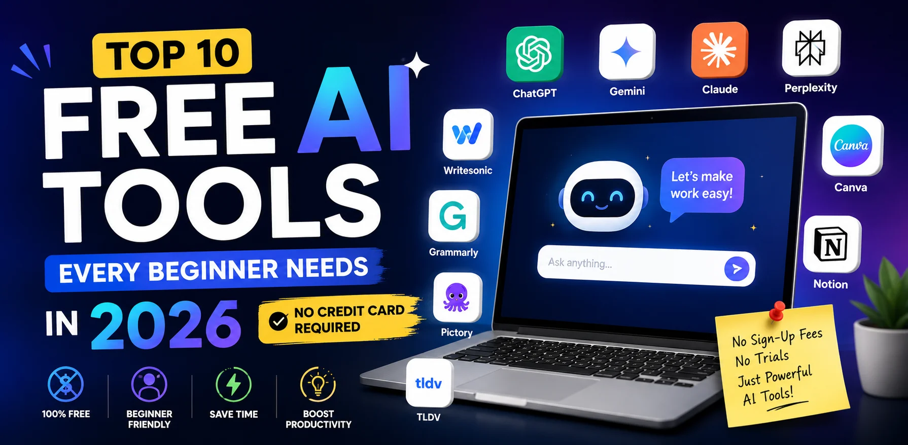 free AI tools for beginners 2026 — complete guide by Getfuturix