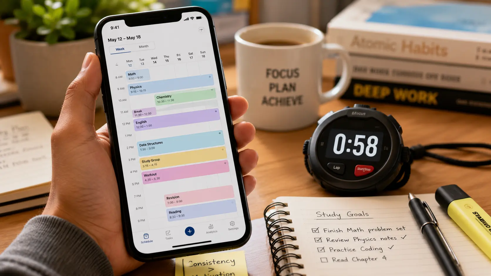 AI study schedule generator — plan your whole week in 60 seconds 2026