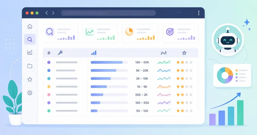 Free Google Keyword Planner search volume example