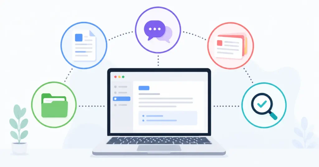 perplexity vs google Student workflow using AI for research papers and studying