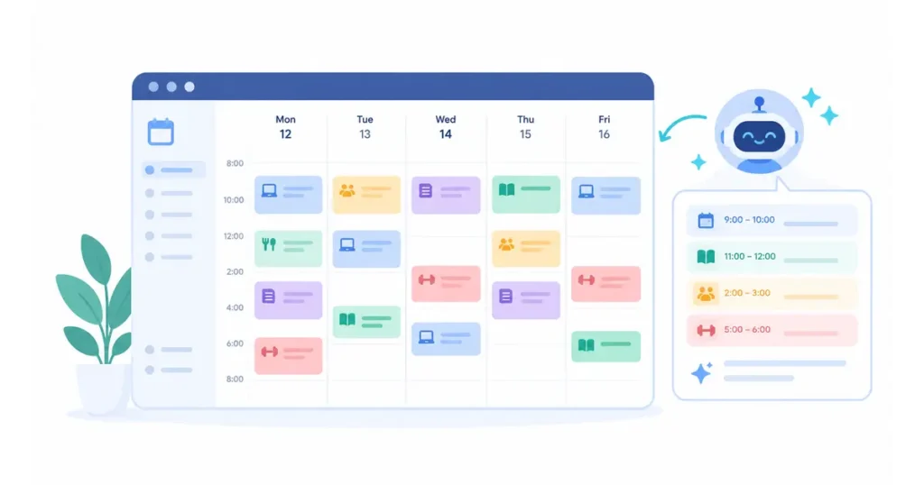 Best AI calendar assistant auto-scheduling a weekly calendar