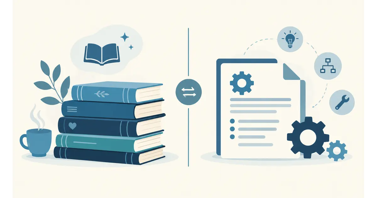 Comparing average reading speed by content type using a reading time calculator