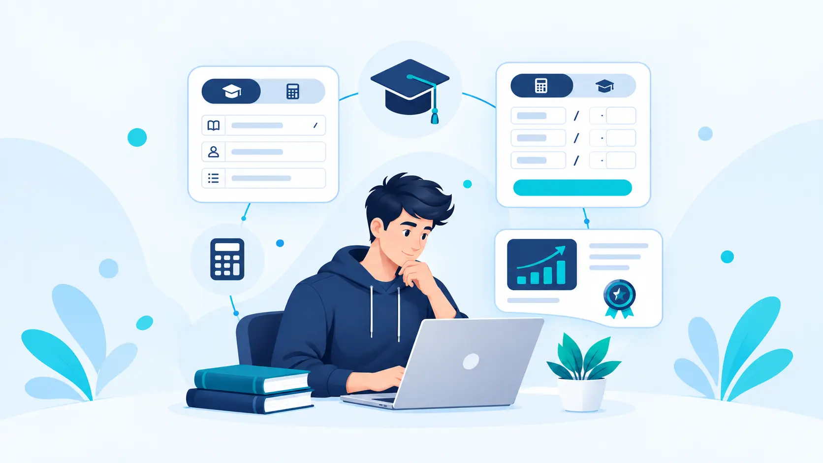 CGPA calculator and GPA calculator to work out your semester GPA and your cumulative GPA. Digital CGPA & GPA Calculator Dashboard
